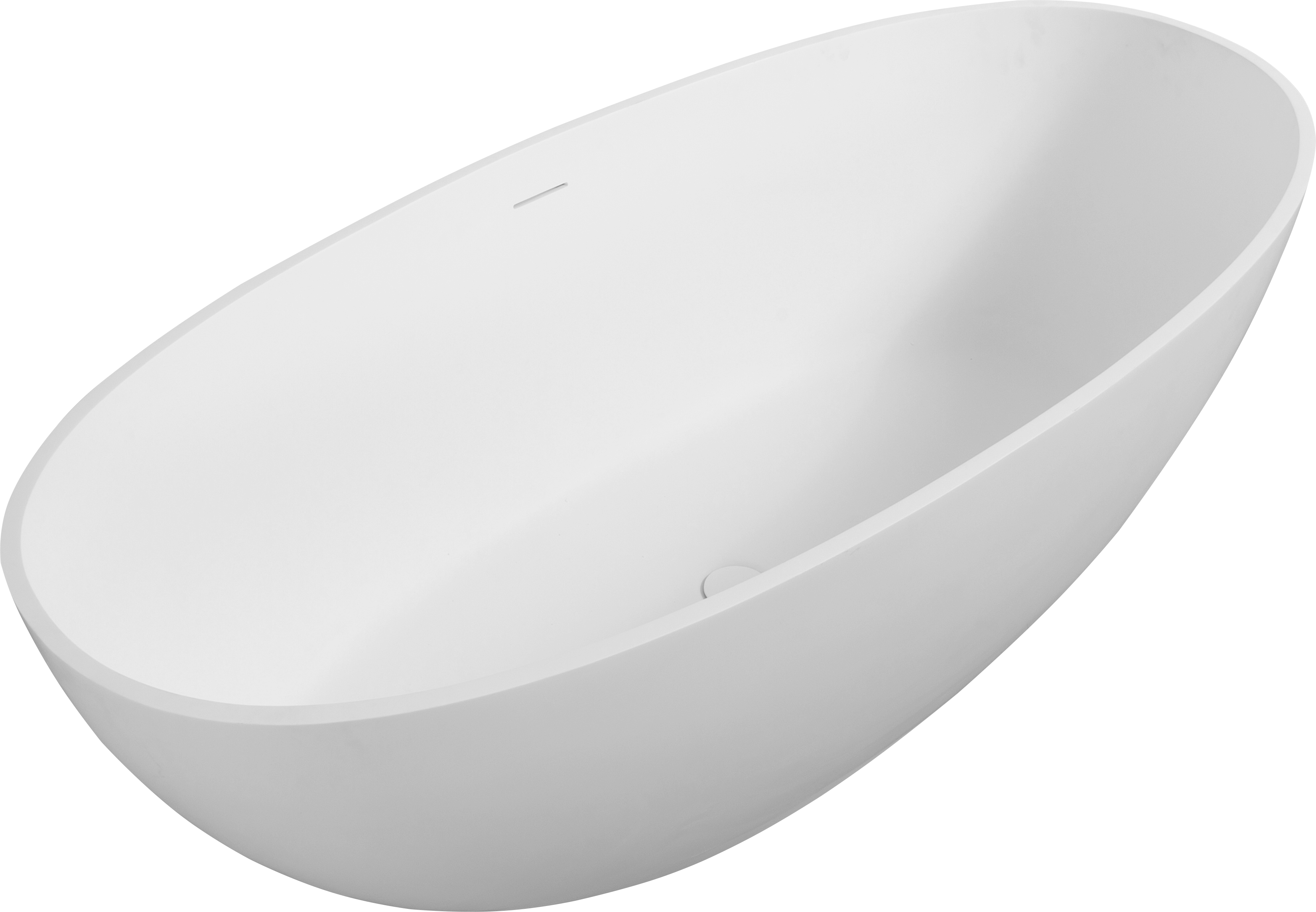 65" Freestanding Solid Surface Bathtub