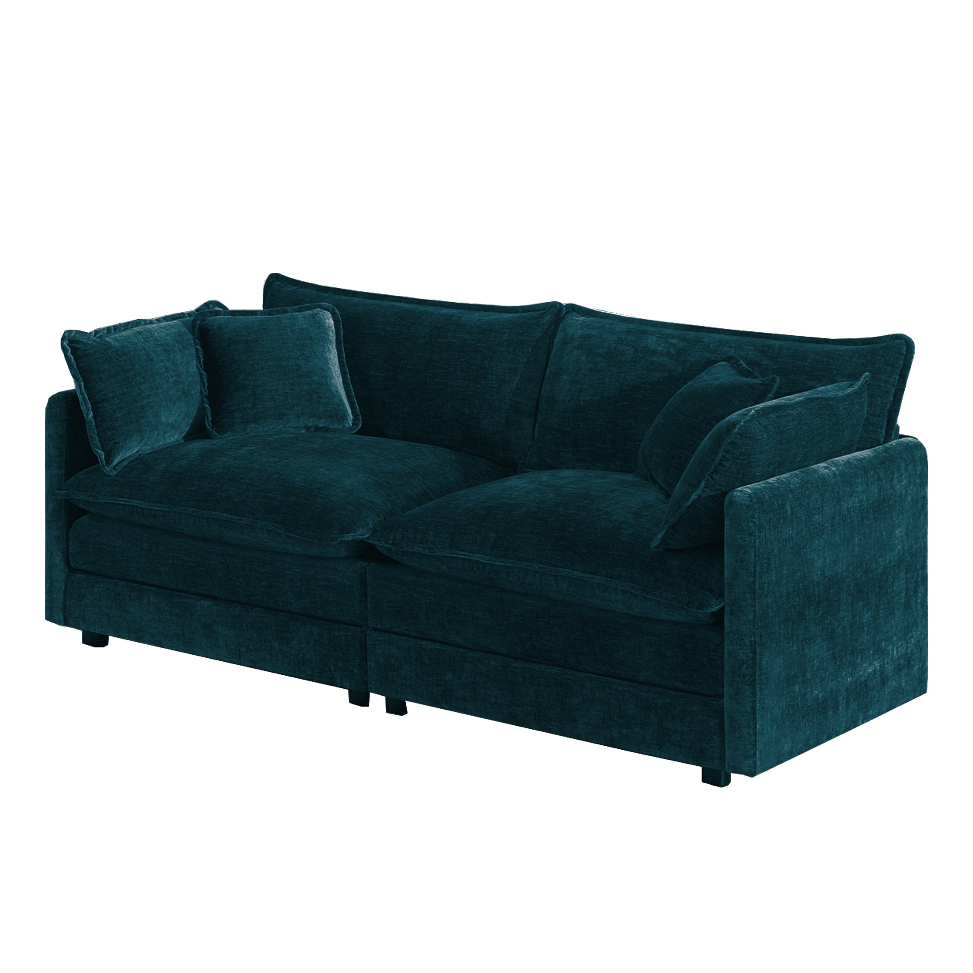 Modern Fabric Loveseat Sofa Couch for Living Room
