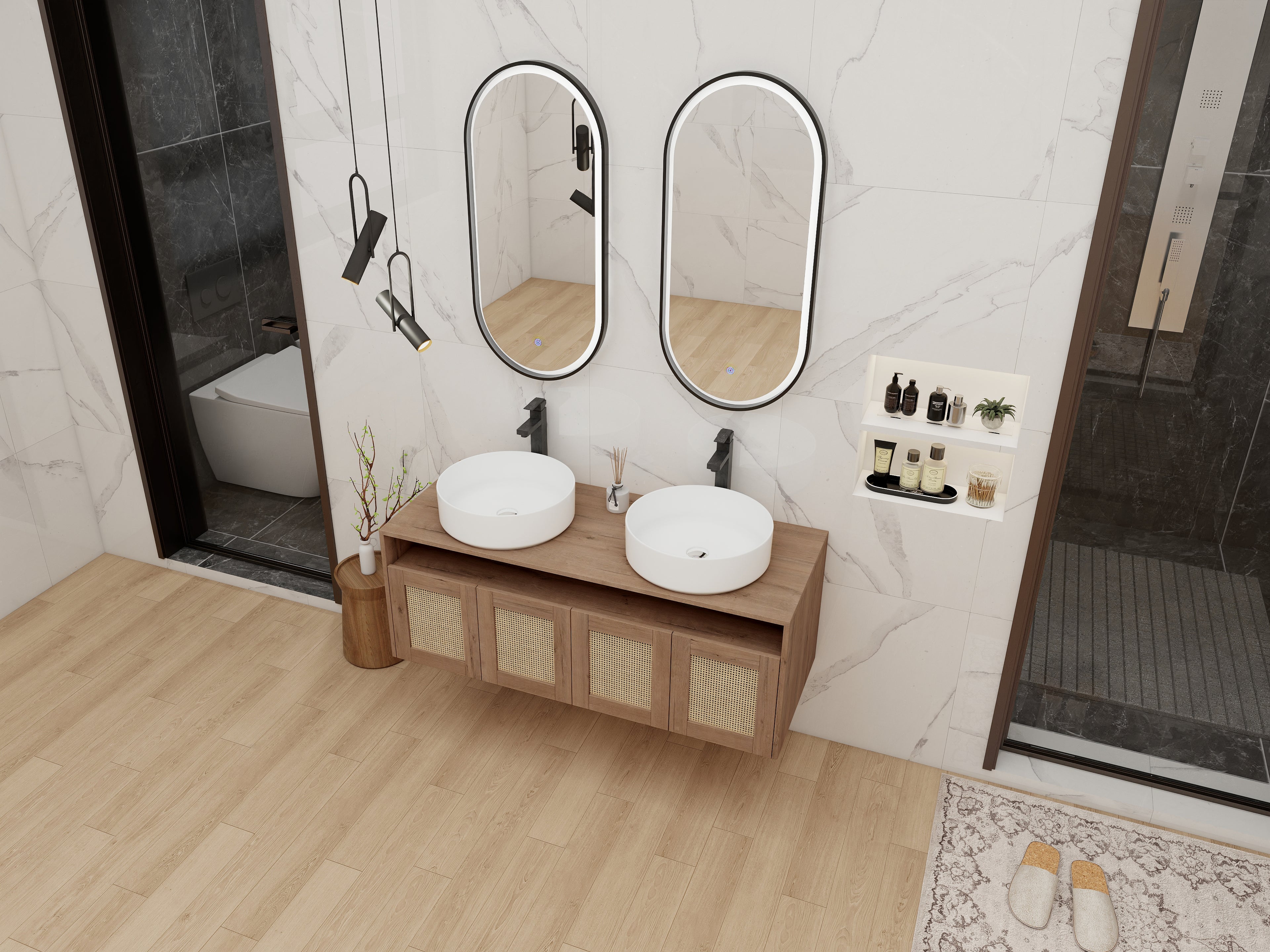48" Bathroom Vanity with Art Sink