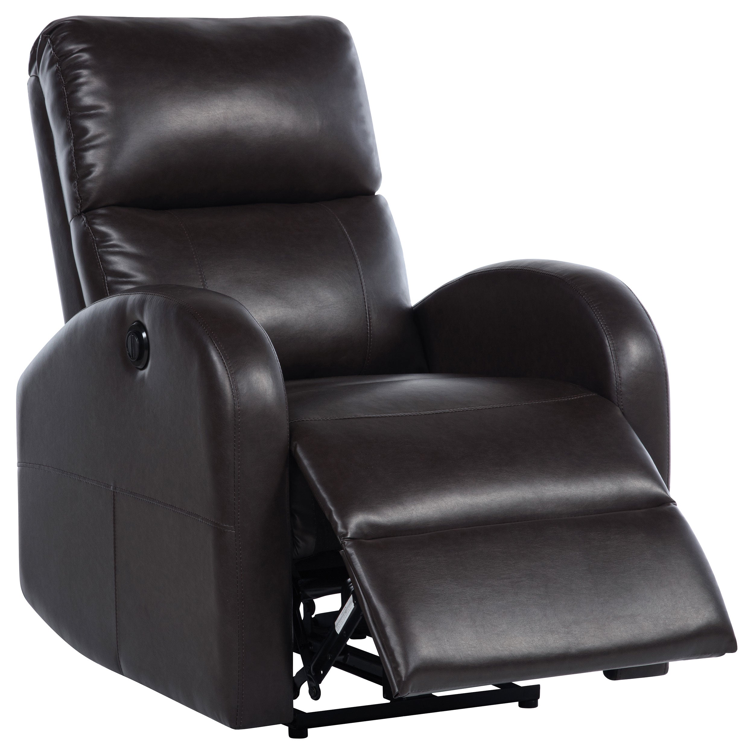 Grant Upholstered Power Recliner Chair Brown-