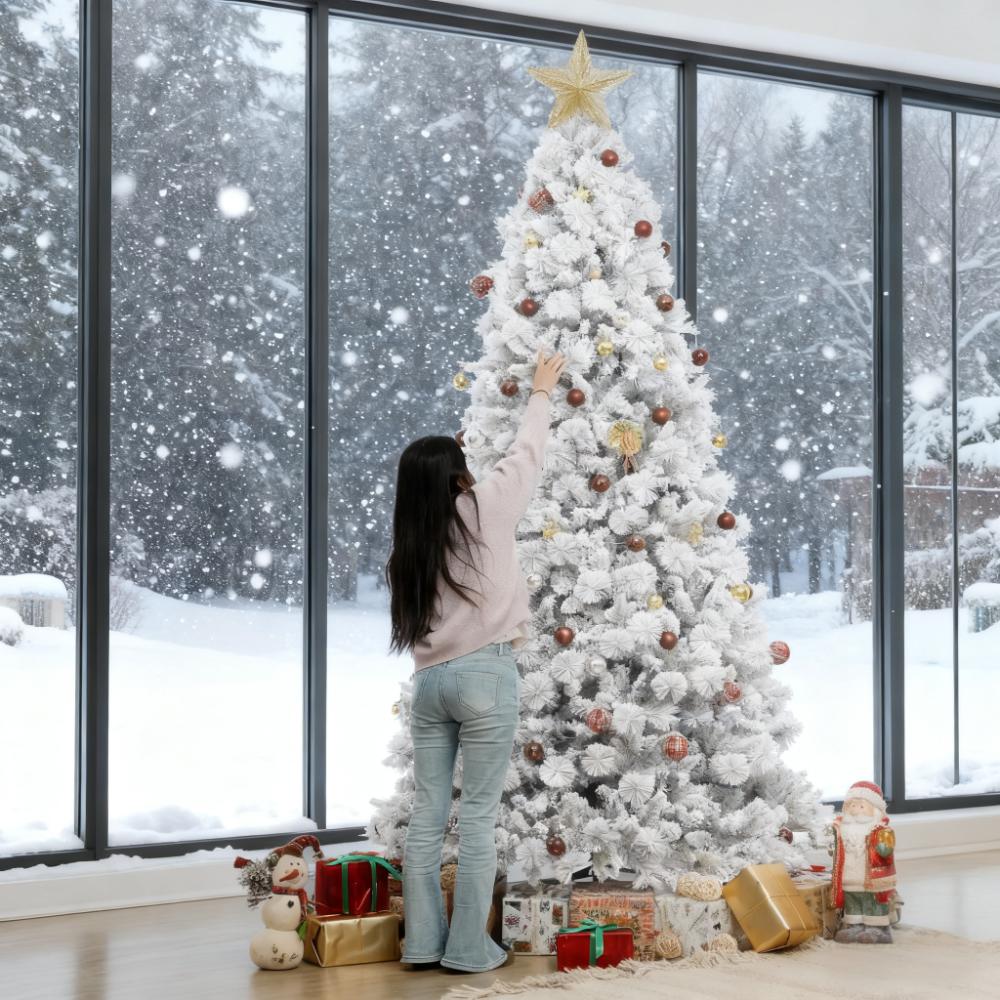 9 Ft Artificial Christmas Tree With 750 Clear Lights
