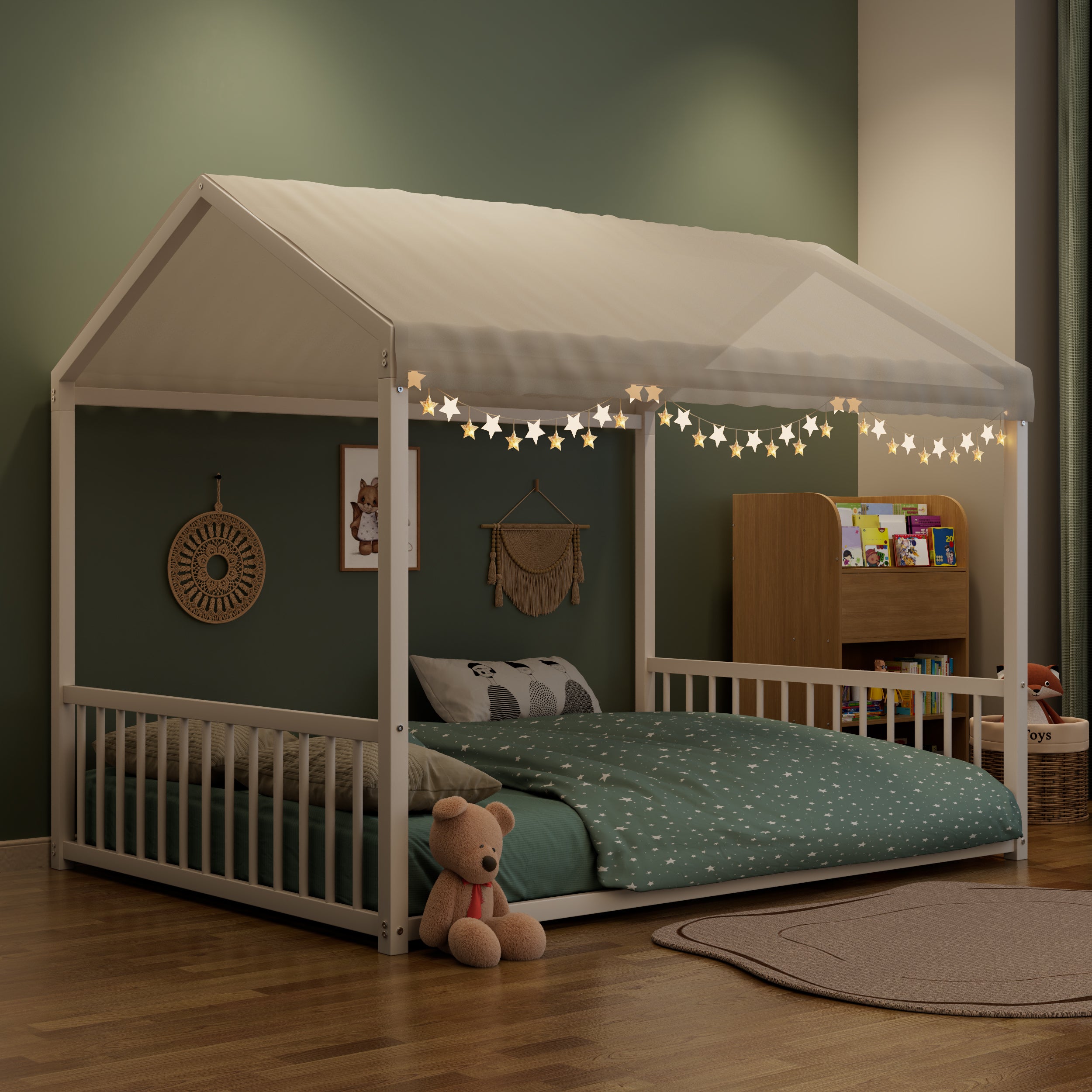 Full Size Montessori Style Metal Floor Bed Frame