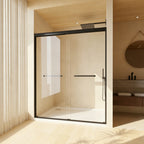 Tempered Glass Double Sliding Shower Door
