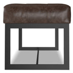 Penelope Leather Ottoman Bench