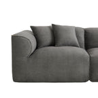 U_Style Luxury Living Room Double-Needle Cut Velvet Sofa