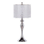 27" Contemporary Metal Table Lamp Set