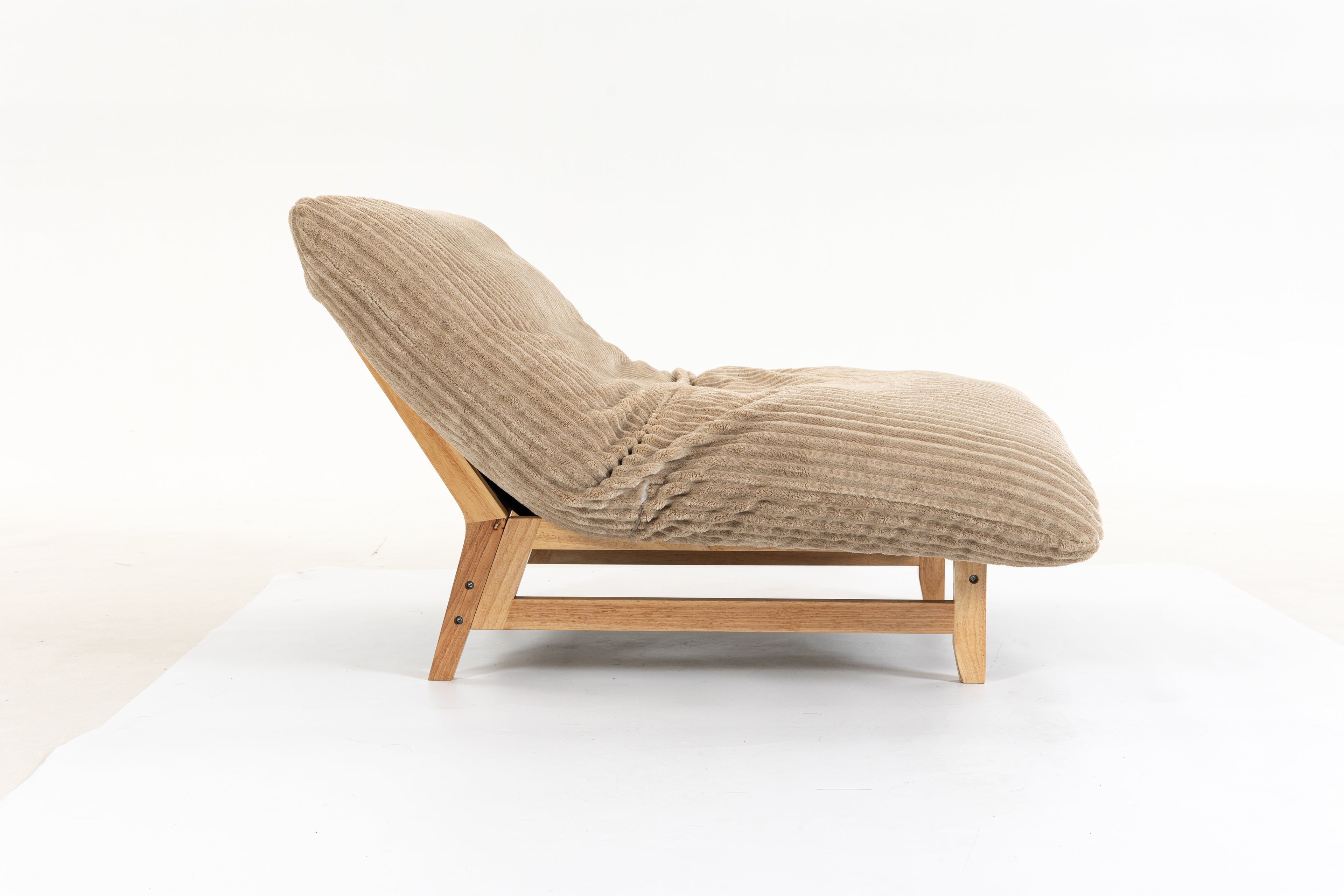 Bean Bag Chair for Adults with Solid Wood Frame
