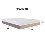 GhostBed Massage Mattress Hybrid 12" Profile - Twin XL