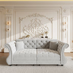 83.8" Oversized Chesterfield Pull Out Sofa Bed