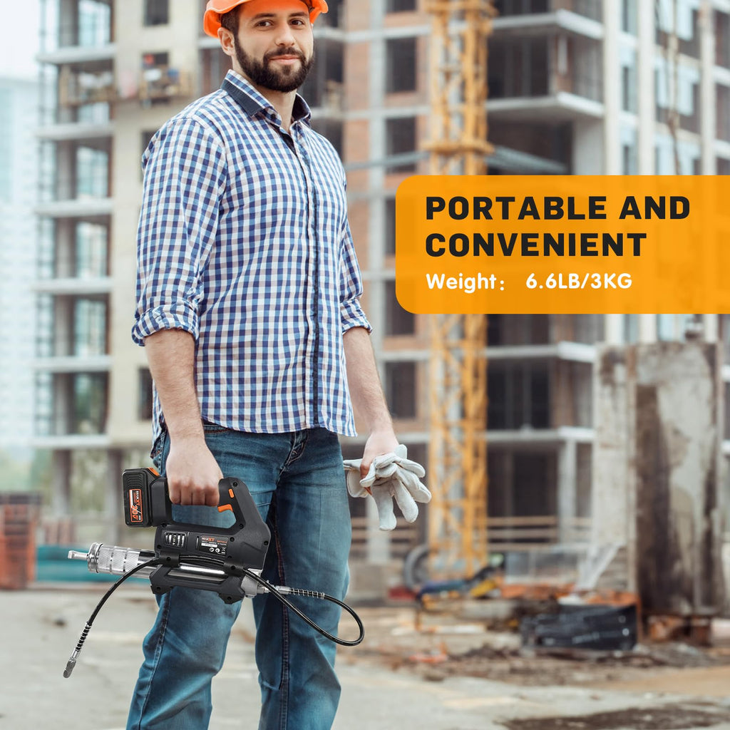 Heavy Equipment Grease Gun Cordless