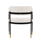 Lia Metal Chenille Armchair
