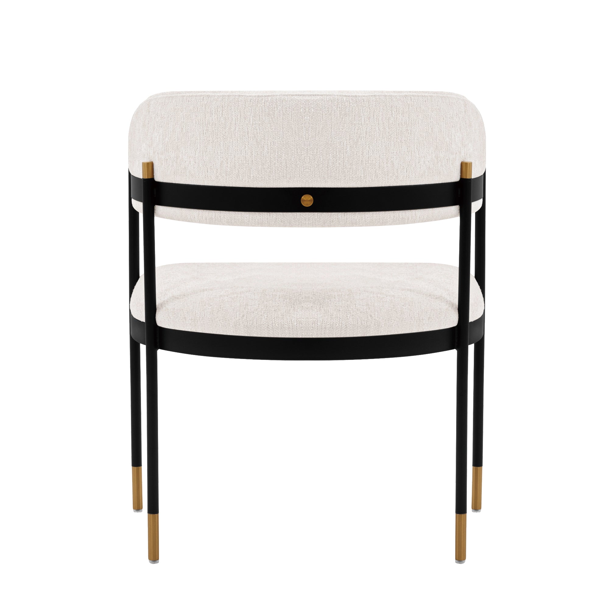 Lia Metal Chenille Armchair