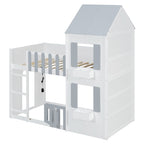 Twin Over Twin House Bunk Bed