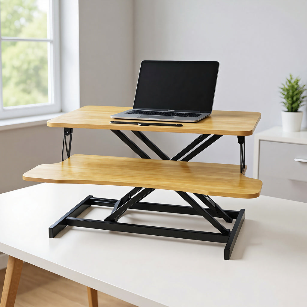 32 Inch Desk Converter – Height Adjustable Sit to Stand Riser