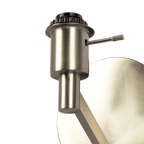 Nebula Brushed Nickel Base Wall Lamp with Rotary Switch