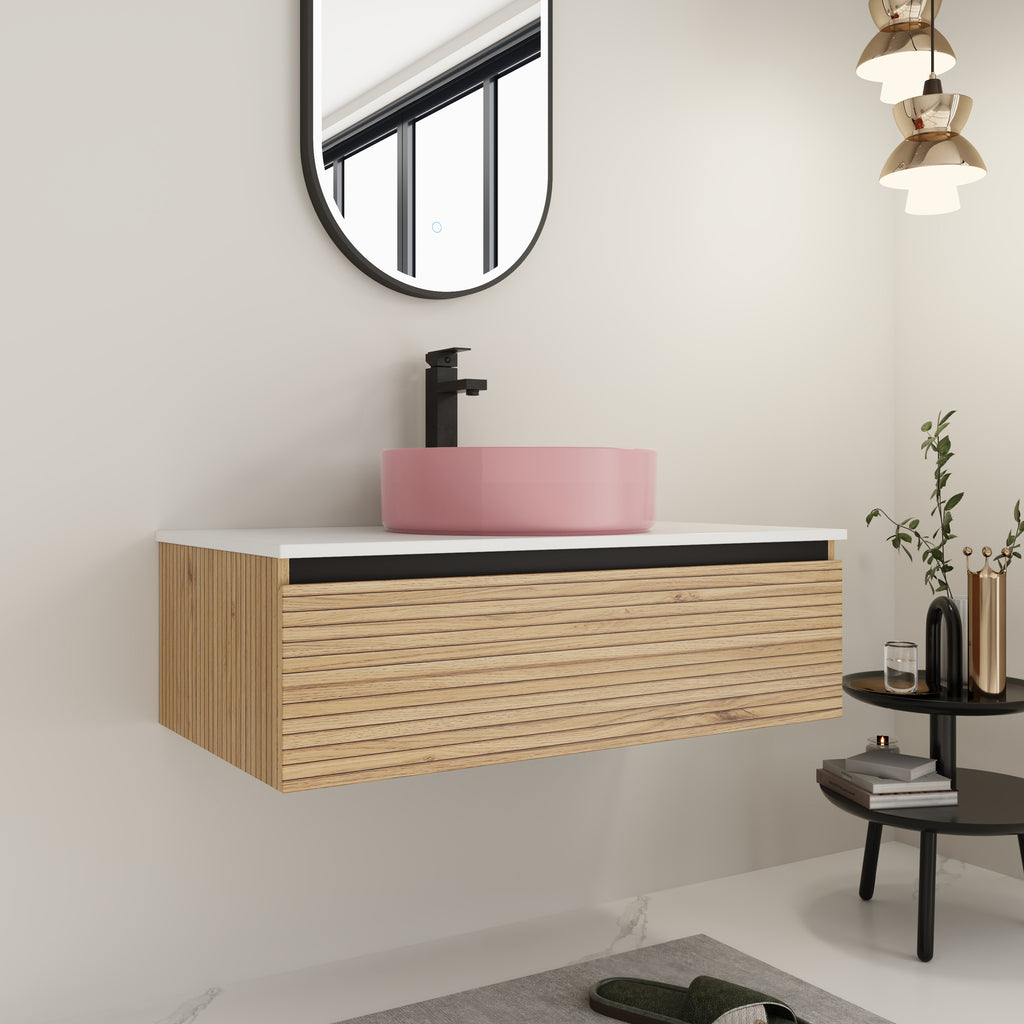 36'' Wall-Mounted Bathroom Vanity