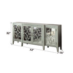 Kacia Antique 4 Door Storage Cabinet
