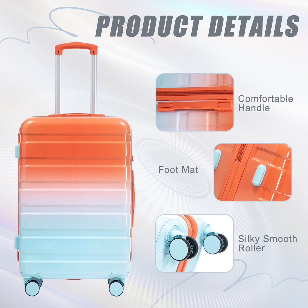 3-Piece PC Spinner Wheel Luggage Set