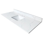 61-Inch Quartz Bathroom Vanity Top