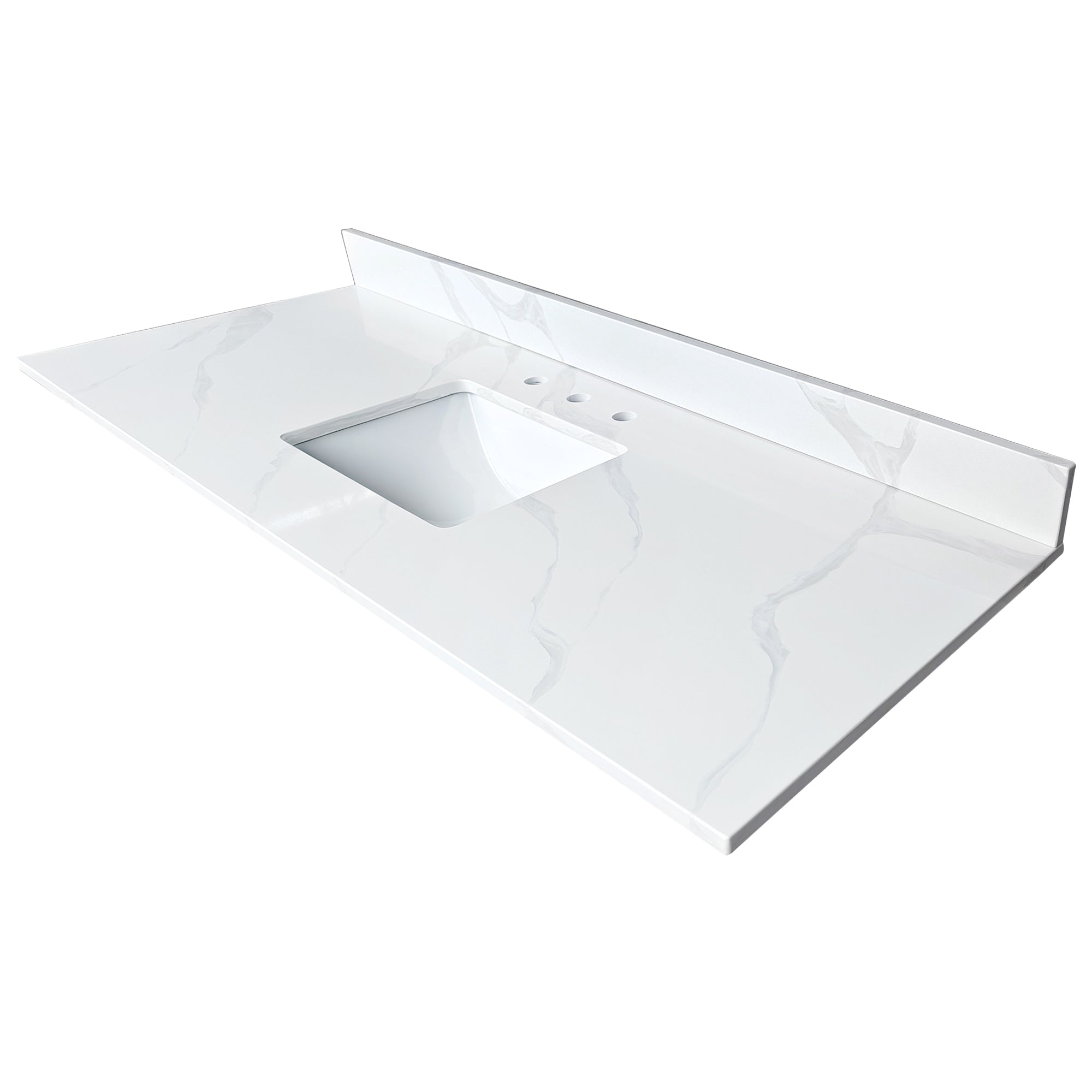 61-Inch Quartz Bathroom Vanity Top