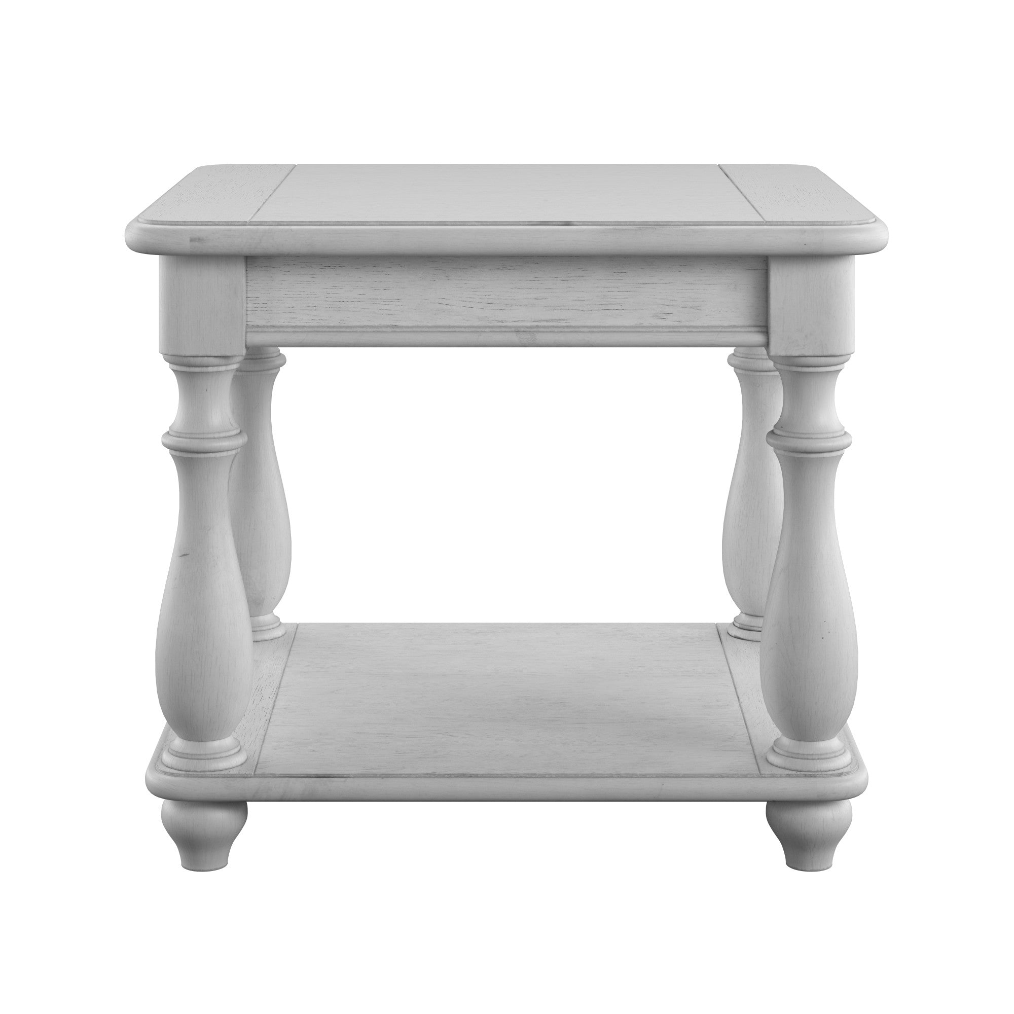 Gray Square End Table