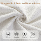 California King Size Bed Frame with Boucle Fabric