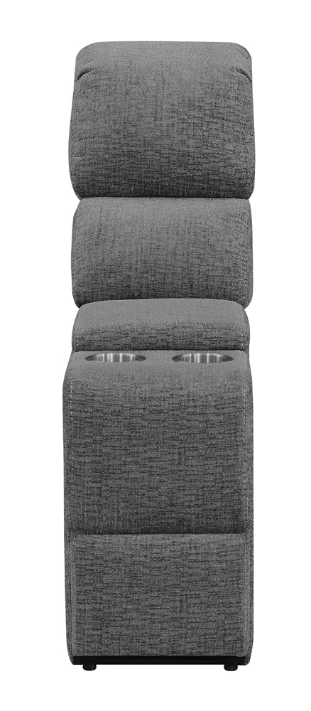 Bahrain Upholstered Console Charcoal-CoasterEssence