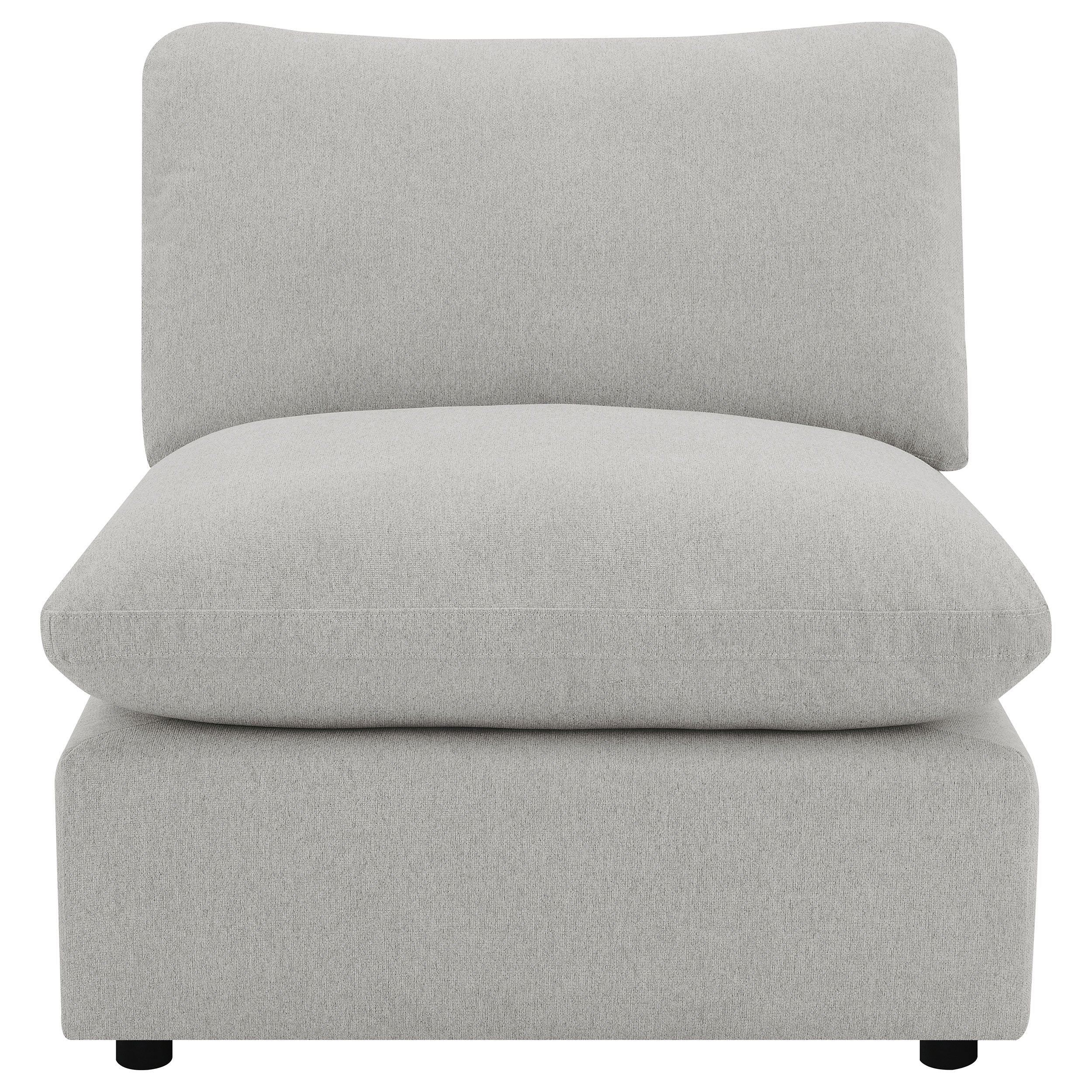 Collins Modular Armless Chair Grey-