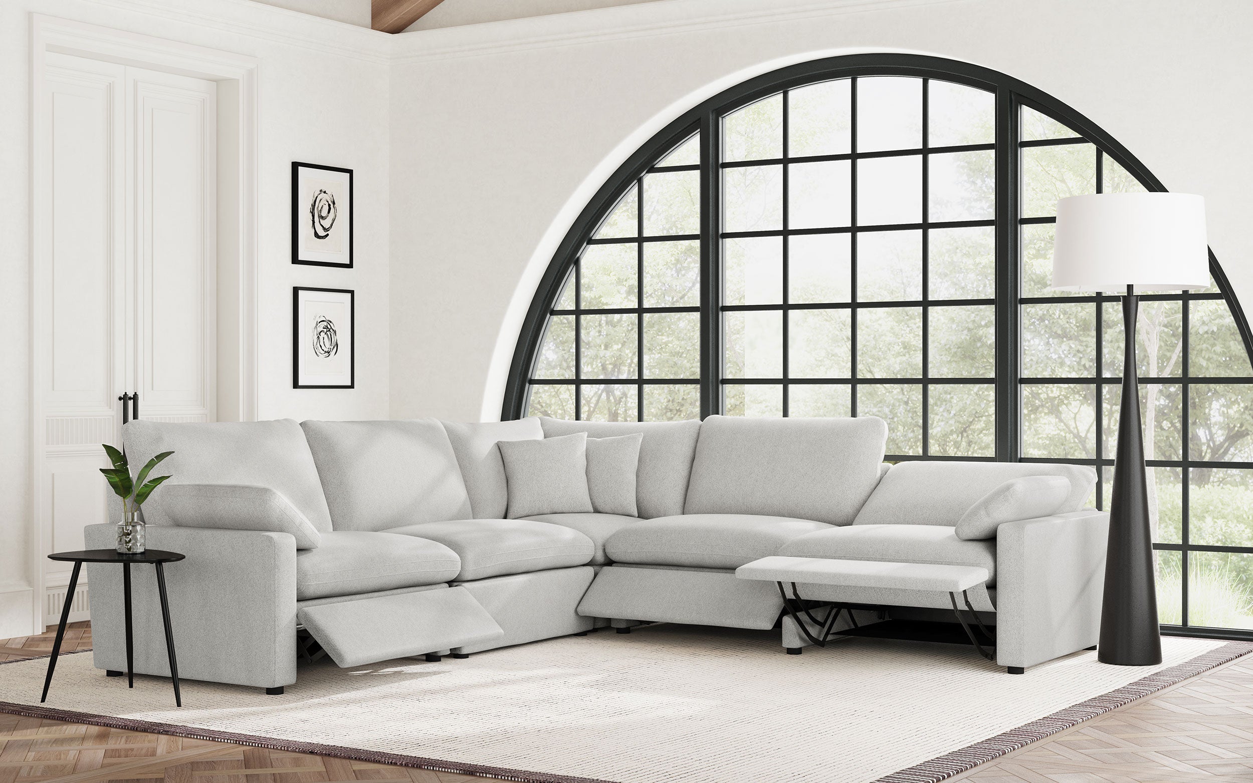 Collins Modular LAF Power Recliner Grey-