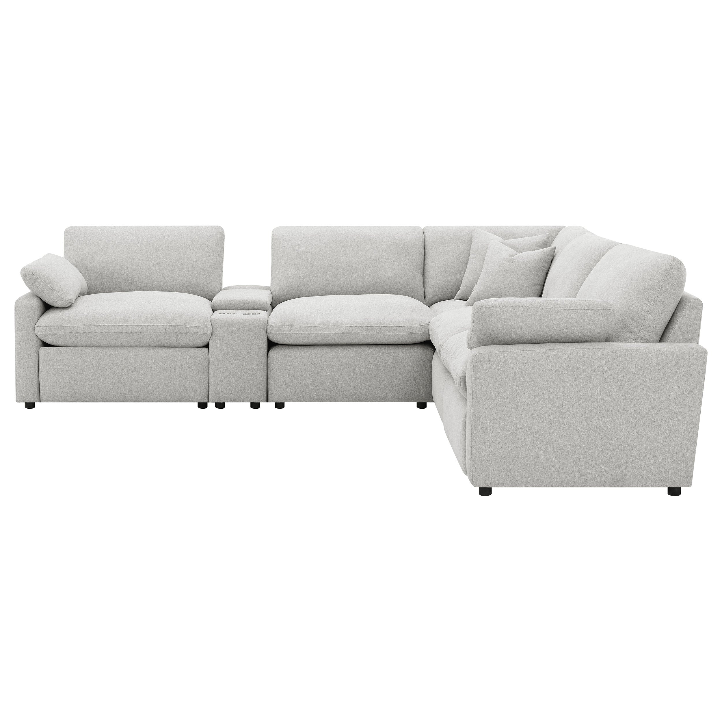 Collins 6-piece Modular Power Reclining Sectional Grey-