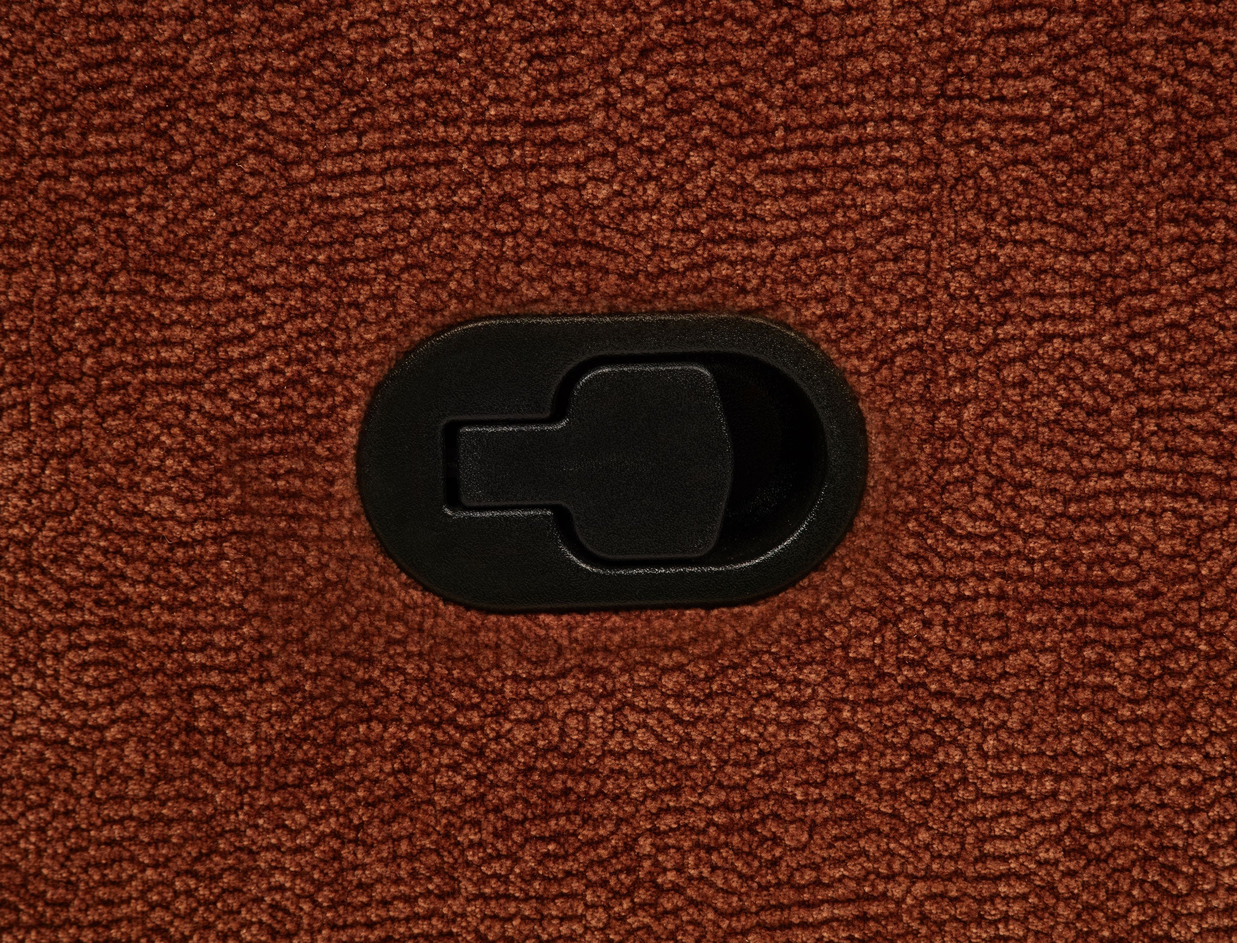 Navarro Chenille Upholstered Reclining Sofa Burnt Orange-