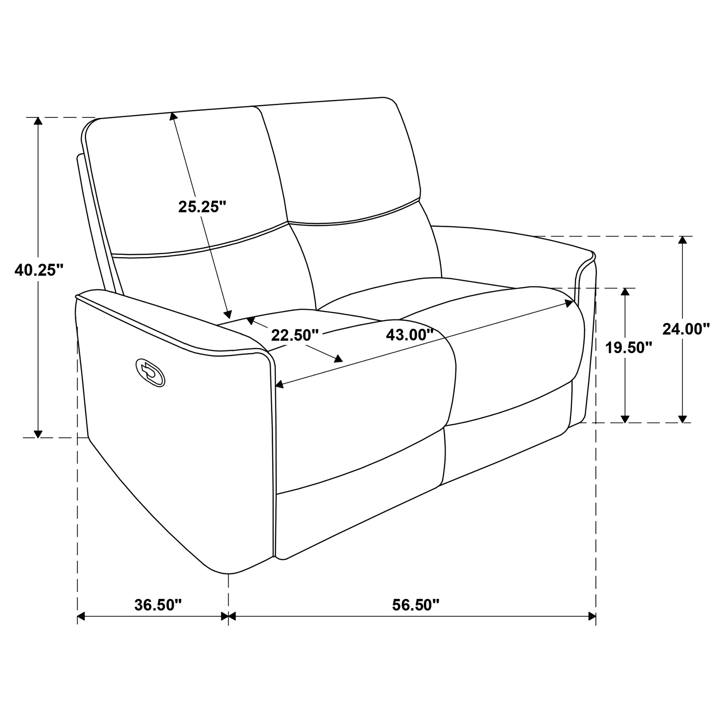 Navarro Chenille Upholstered Reclining Loveseat Burnt Orange-