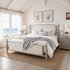 King Size Upholstered Platform Bed