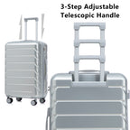 3 Piece ABS Spinner Wheel Luggage Set