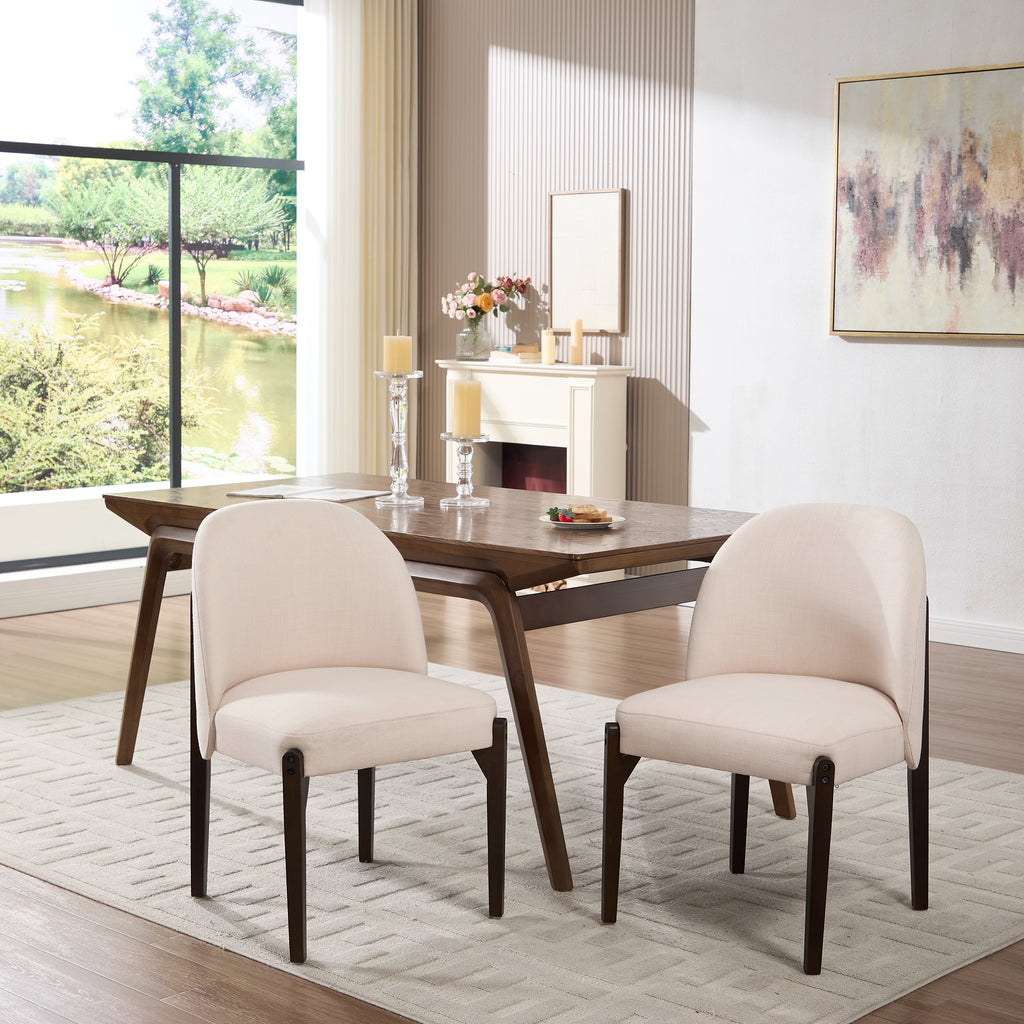 Wooden Dining Chairs Set of 2