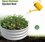 2-Piece 32.08" Tall Round Metal Raised Garden Bed