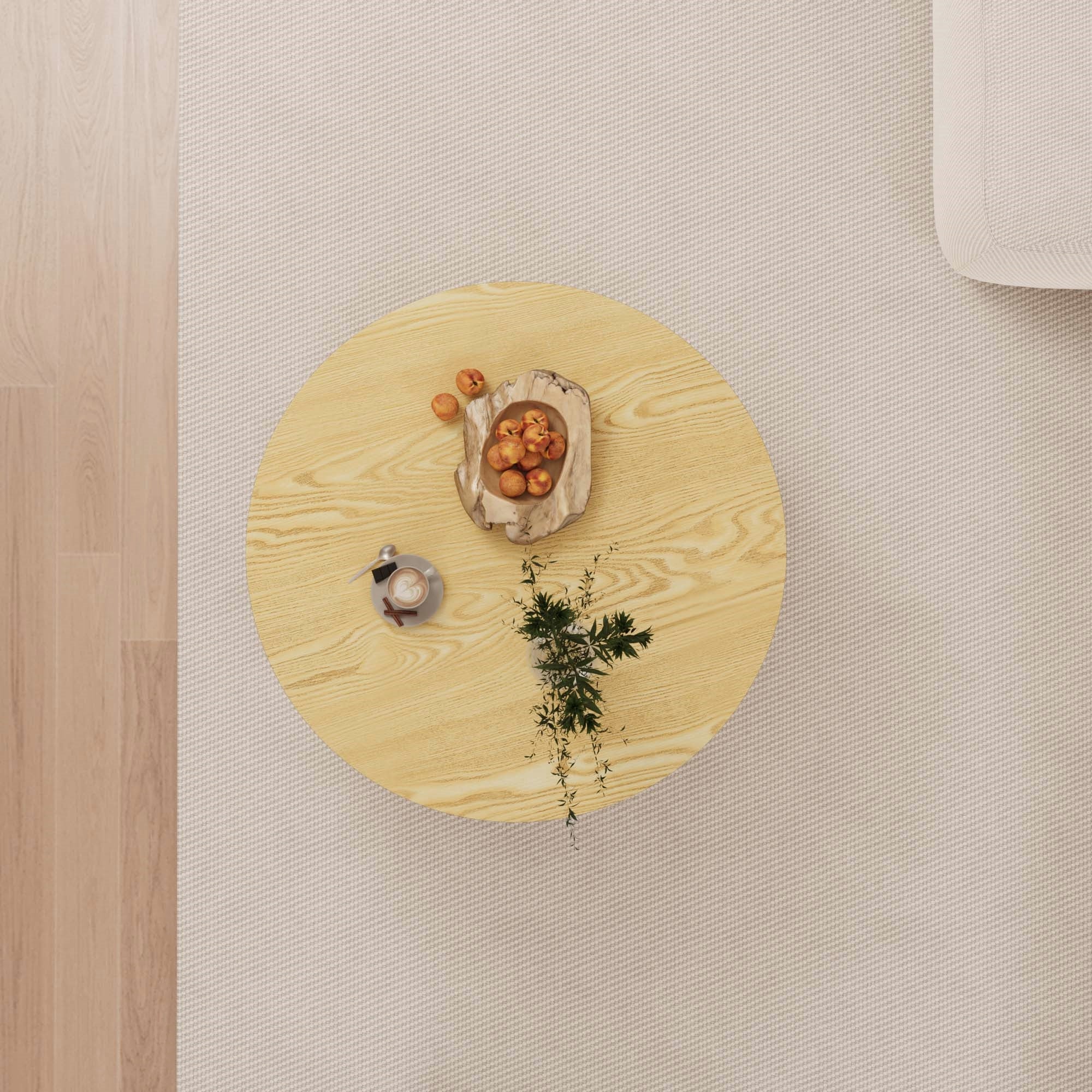 29.53" MDF Modern Circular Coffee Table