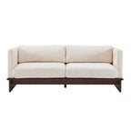 77 in. Square Arm Modern 3 Seater Boucle Sofa Upholstered Couch