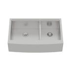 Double Bowl Farmhouse Sink Workstation - 33 Inch