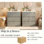 60" Double Sinks Bathroom Vanity Set