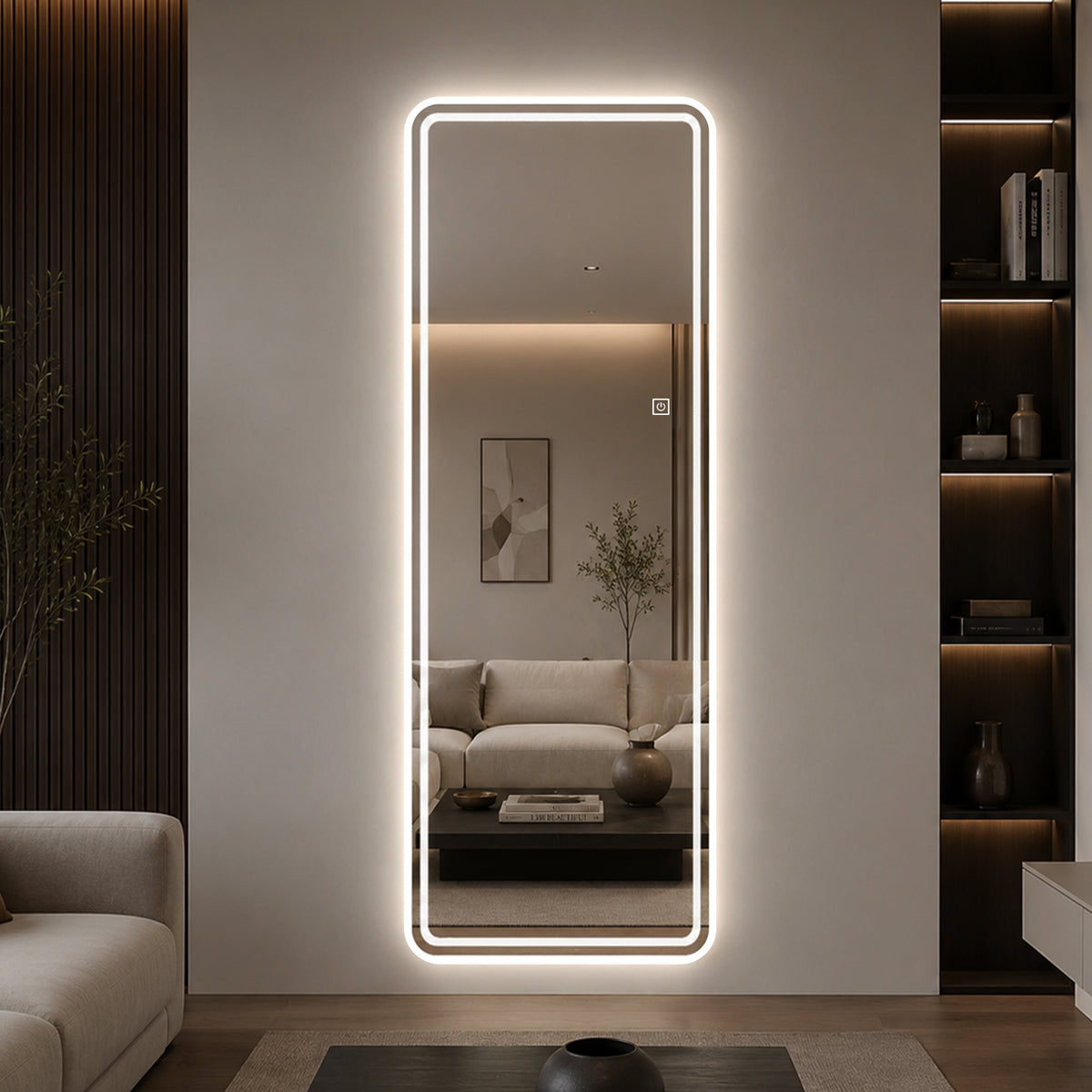 65" x 21" LED Full Length Mirror