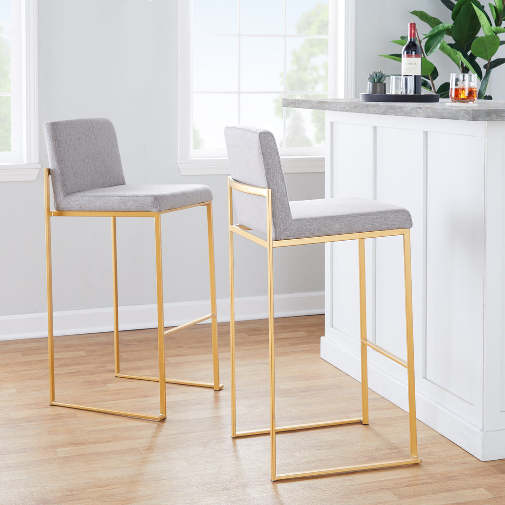 Contemporary High Back Barstool