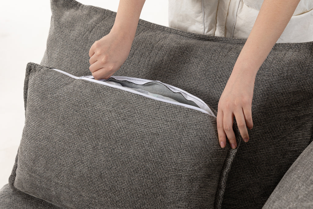 129.8" Cloud Couch Oversized Modular Sectional Sofa