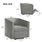 Power Lift Recliner Barrel Shape Recliner Chair