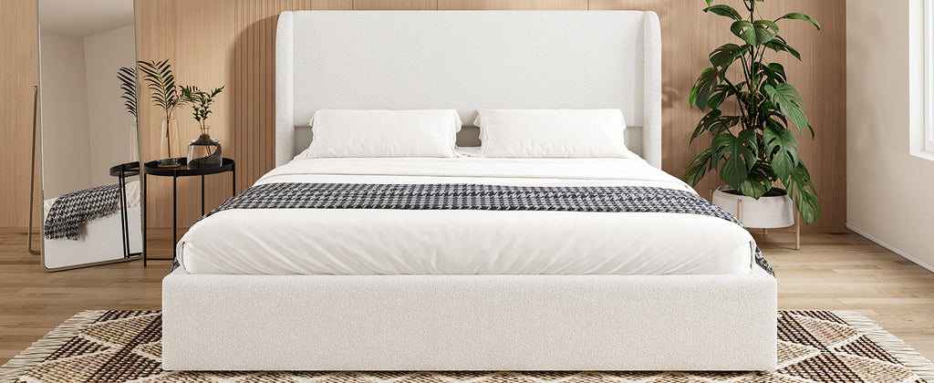 King Size Boucle Bed Frame