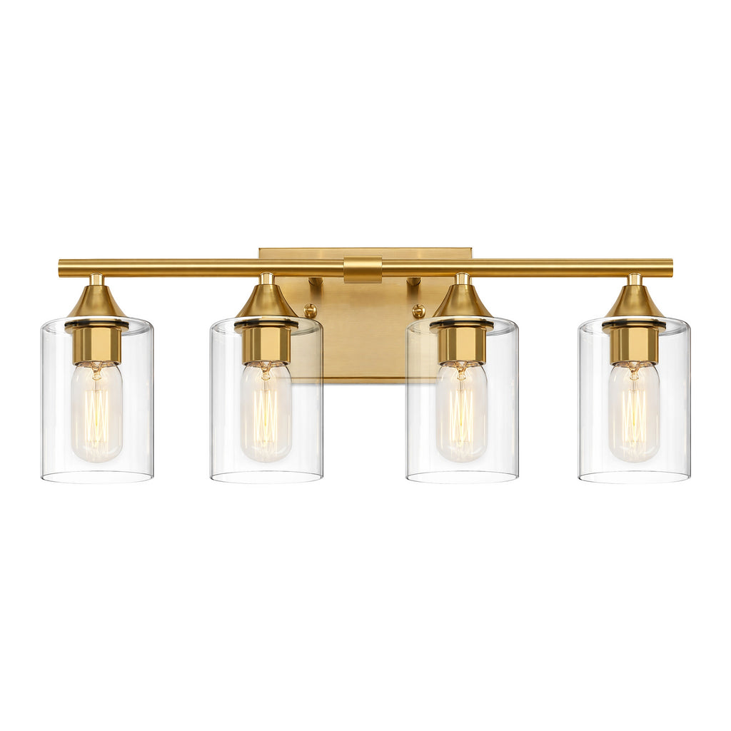 4-Light Brushed Bathroom Vanity Wall Light