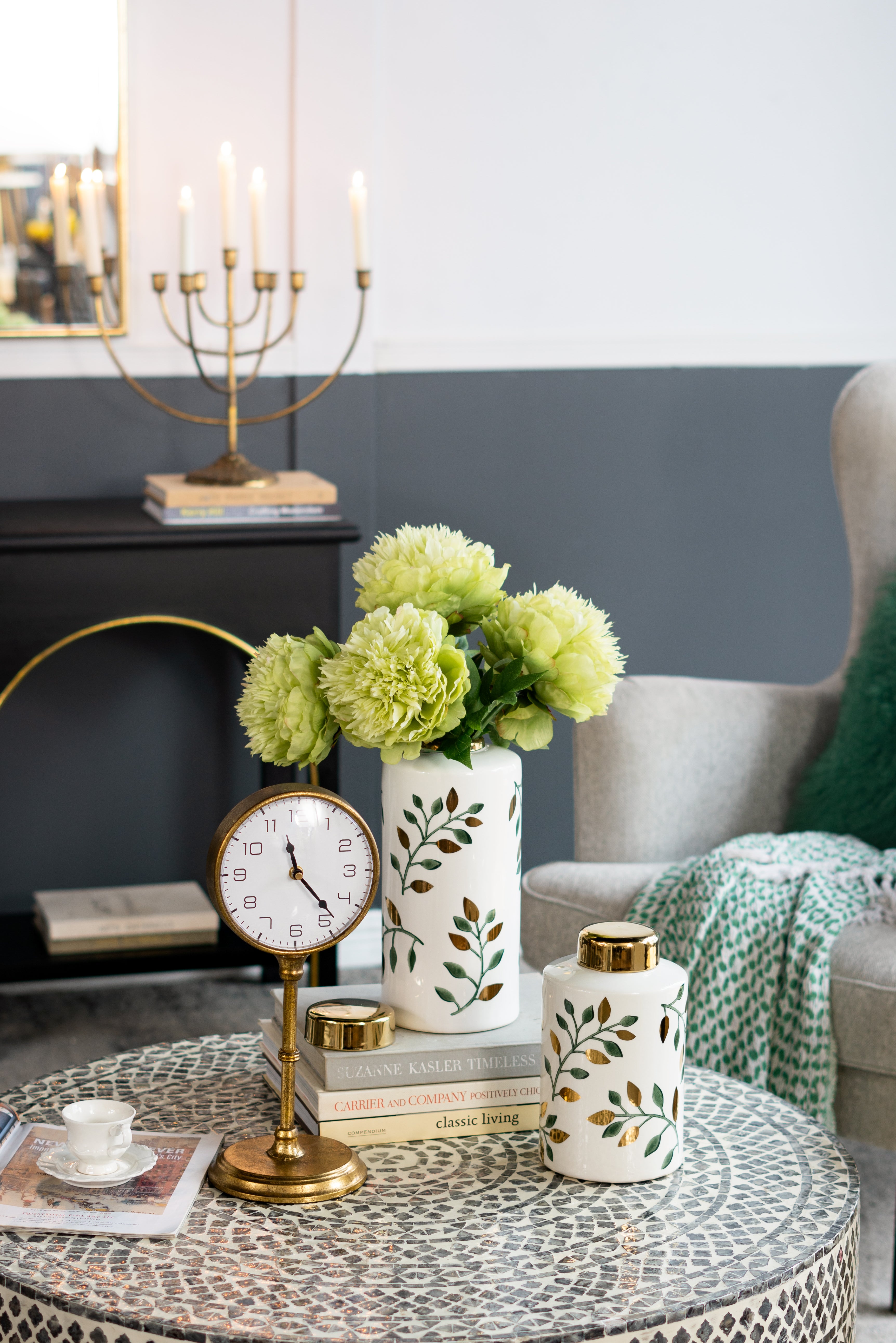 Vintage Inspired Decorative Table Clock