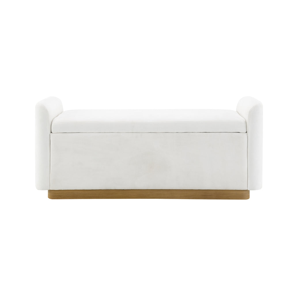 49" Bench with Storage, Storage Ottoman Bench with Safety Hinge
