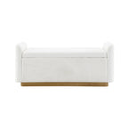 49" Bench with Storage, Storage Ottoman Bench with Safety Hinge