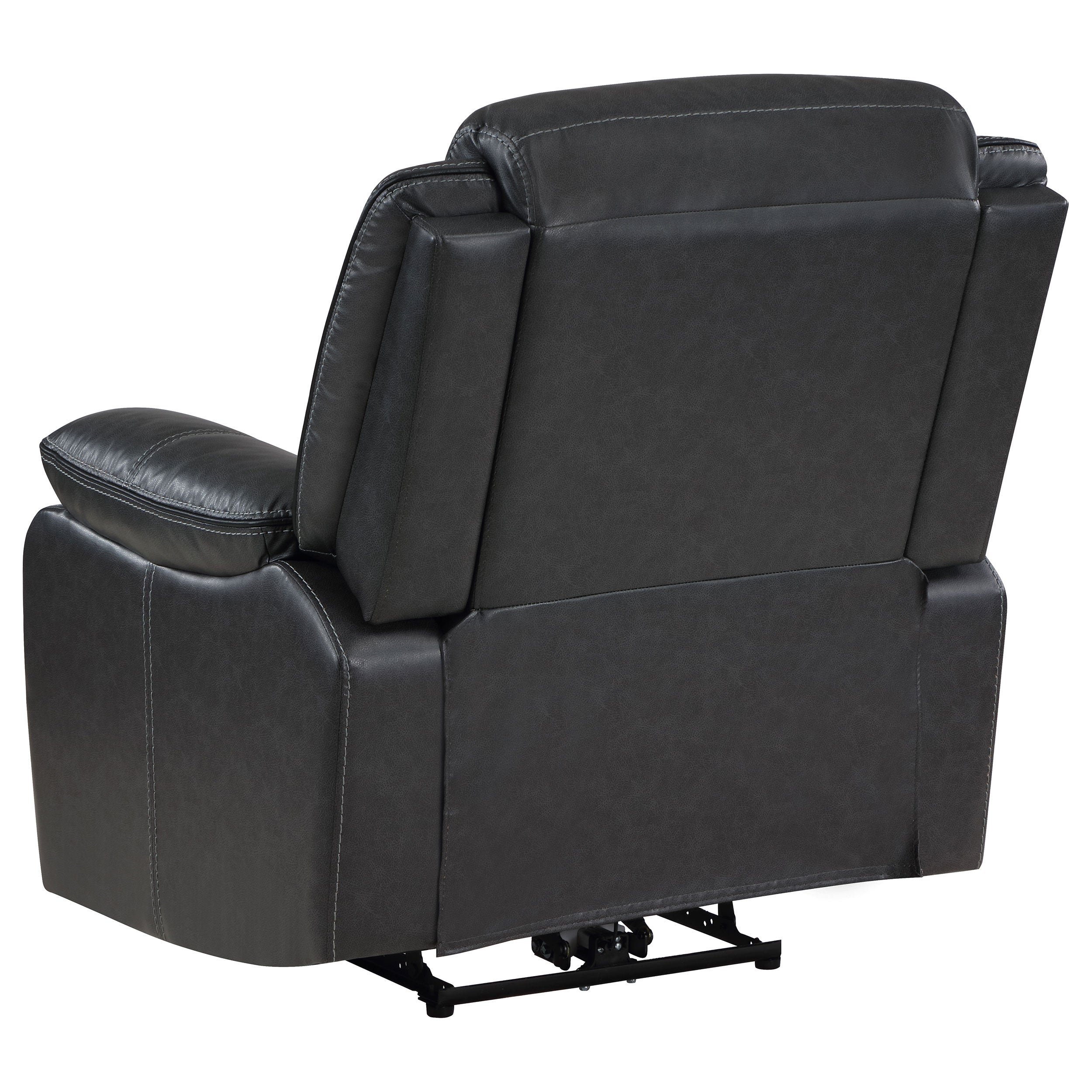 Sycamore Upholstered Power Recliner Chair Dark Grey-